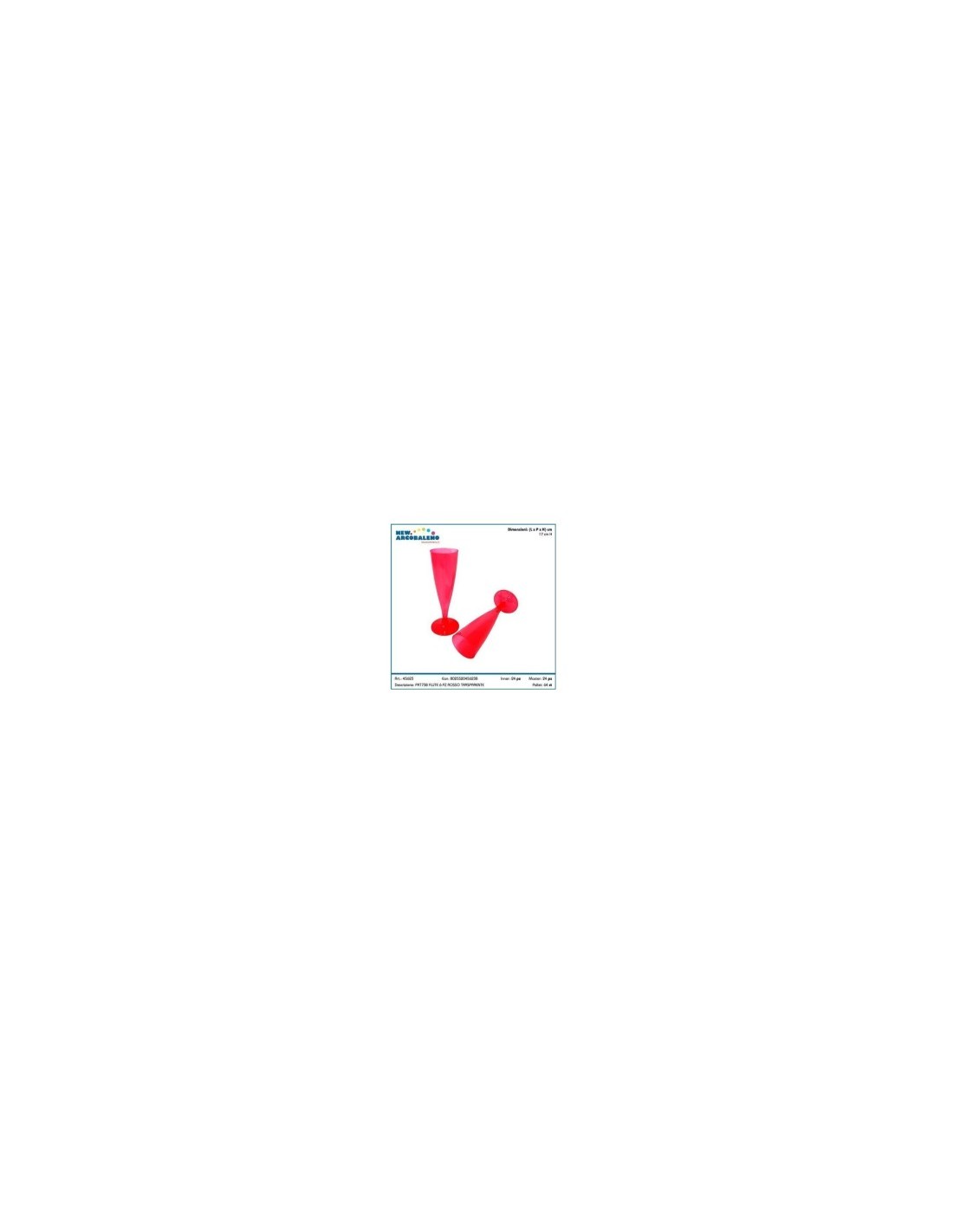 CONF 6 FLUTE 45623 ROSSI su TreG Ingrosso