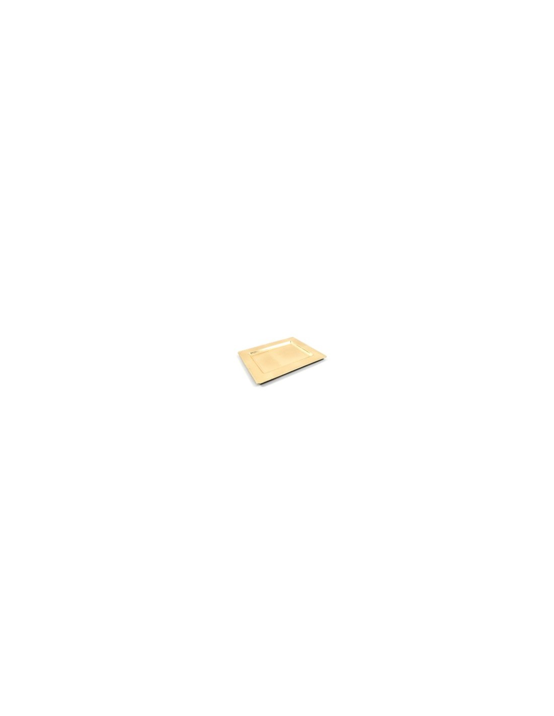 VASSOIO ORO IN PLASTICA 31,5X25X1,5CM su TreG Ingrosso