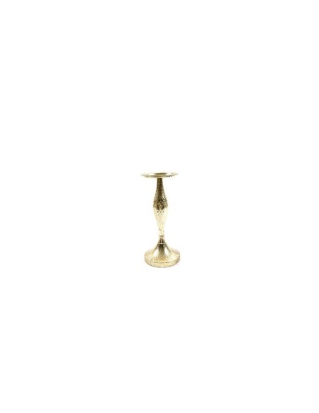 PORTACANDELA IN METALLO ORO 31X13CM su TreG Ingrosso