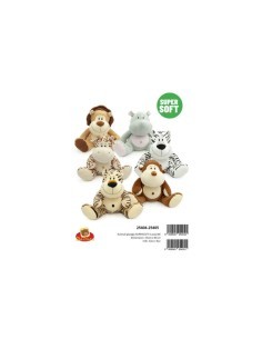 PELUCHE 25404 ANIMALI GIUNGLA 25CM ASSORTITO su TreG Ingrosso