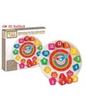 FATTO DI LEGNO 40545 OROLOGIO PUZZLE EDUCATIVO su TreG Ingrosso