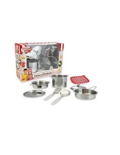 GRANDE CHEF 67969 SET PENTOLINE METALLO 8 PEZZI su TreG Ingrosso
