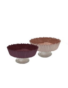 ALZATA VETRO CORTINA CON BASE 25X18CM COLORI ASSORTITI su TreG Ingr...