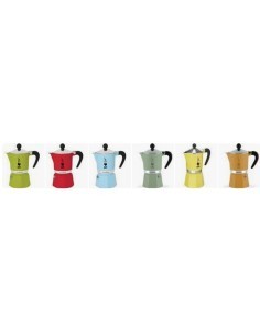 CAFFETTIERA RAINBOW 3TZ COLORI ASSORTITI su TreG Ingrosso