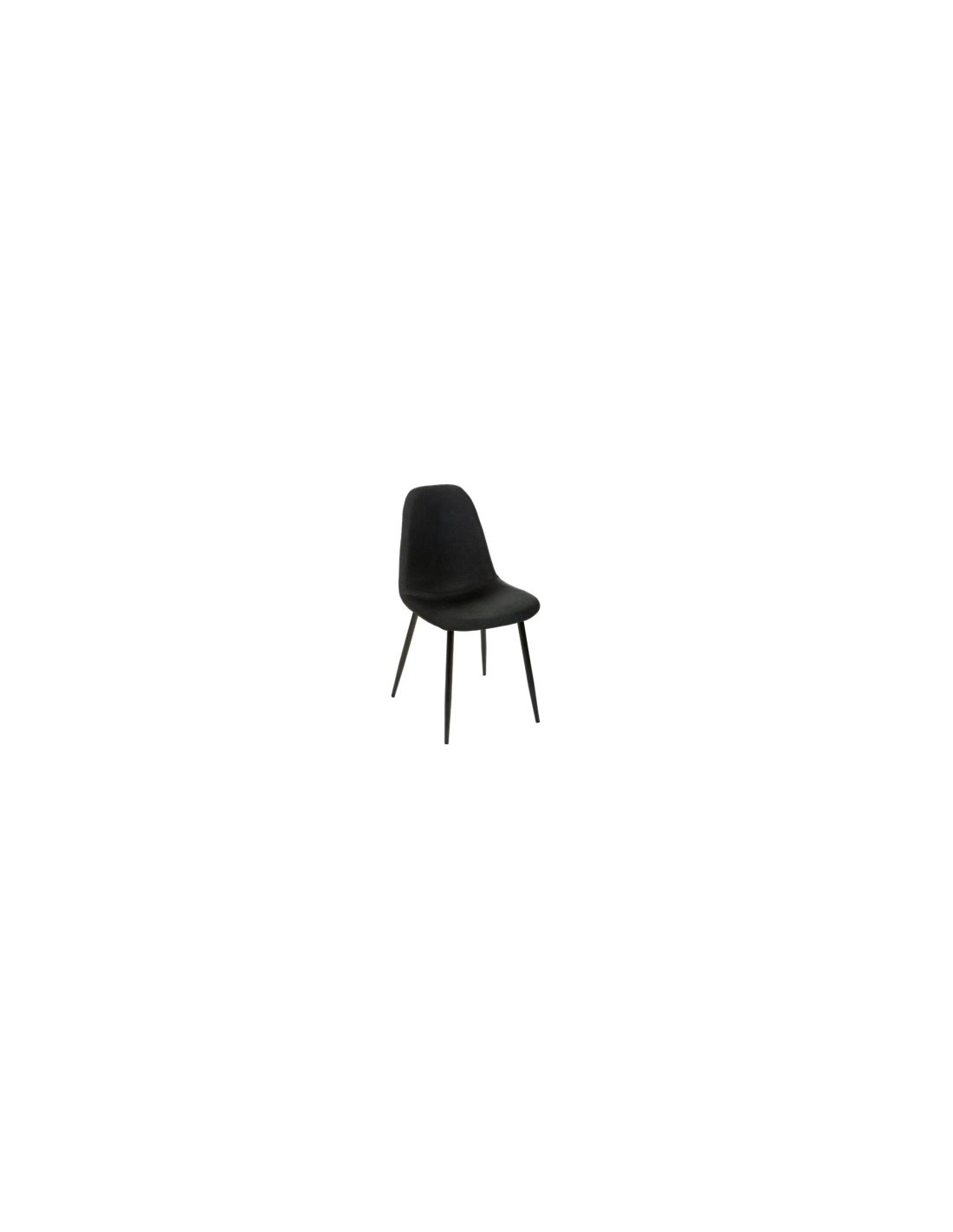 SEDIA 131255C TYKA NERA GAMBE NERE su TreG Ingrosso