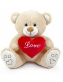 SV ORSO 25131 BEIGE 40CM CON CUORE su TreG Ingrosso