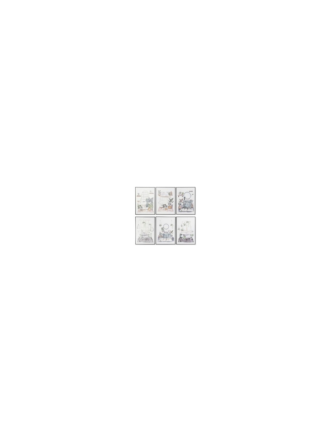 QUADRO CU193260 BAGNO 50X70CM ASSORTITO su TreG Ingrosso