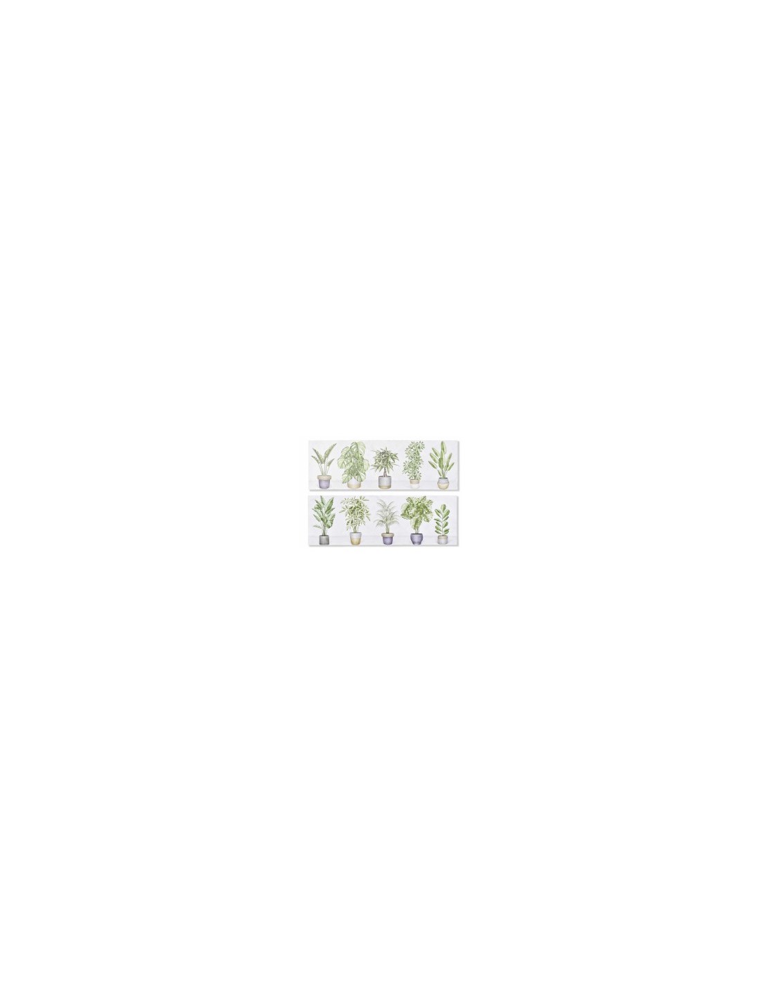 QUADRO TELA CU193744 PIANTE 90X30CM ASSORTITO su TreG Ingrosso