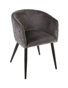 POLTRONA 157153A MARLO VELLUTO GRIGIO su TreG Ingrosso