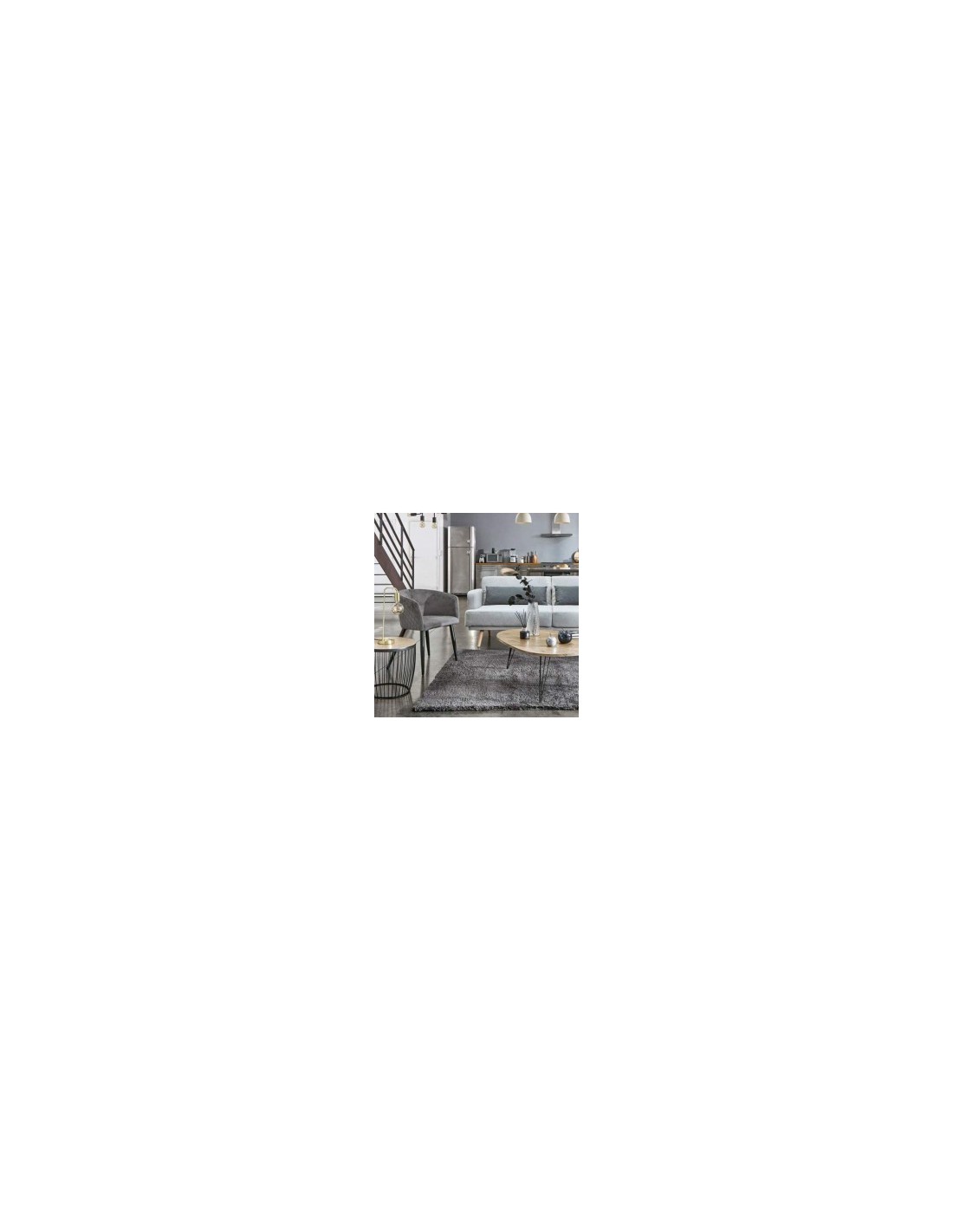 POLTRONA 157153A MARLO VELLUTO GRIGIO su TreG Ingrosso