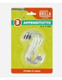 BLIST 3 GANCI GAN04733A 9X7CM su TreG Ingrosso