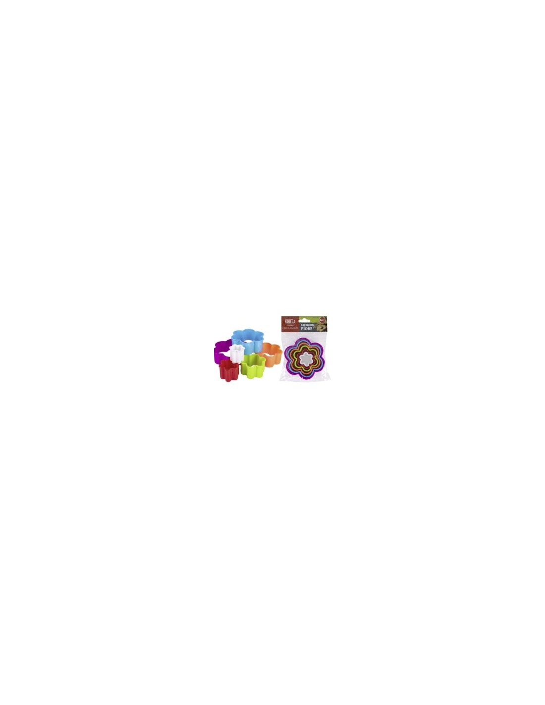 SET 6 FORMABISCOTTI COP07306A FORMA FIORE su TreG Ingrosso