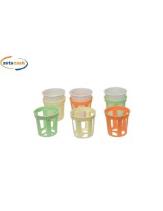 CONF 6PZ SOTTOBICCHIERI COLORI ASSORTITI su TreG Ingrosso