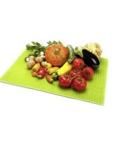 639793 PANNO ASCIUGA FRUTTA/VERDURA VERDE 51X39CM su TreG Ingrosso