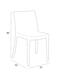 SEDIA MATRIX BIANCO su TreG Ingrosso
