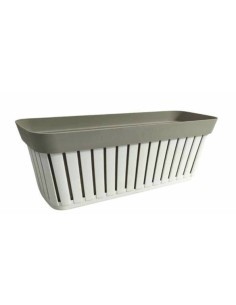 KRETA BALCONETTA 40CM BIANCO/TORTORA su TreG Ingrosso