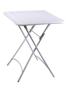 TAVOLO 646021 ROVIGO PIEGHEVOLE 80X80 BIANCO su TreG Ingrosso