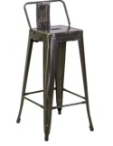 SGABELLO 803318 BRISTOL GALVANIZZATO H77CM su TreG Ingrosso