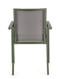 SEDIA 0663302 KONNOR VERDE CON BRACCIOLI su TreG Ingrosso