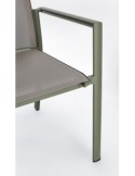 SEDIA 0663302 KONNOR VERDE CON BRACCIOLI su TreG Ingrosso