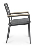 Sedia Belmar Bizzotto con braccioli integrati - 0663164 | TreG Ingrosso