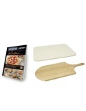 PIETRA REFRATTARIA 38X30CM CON PALA LEGNO E RICETTARIO su TreG Ingr...