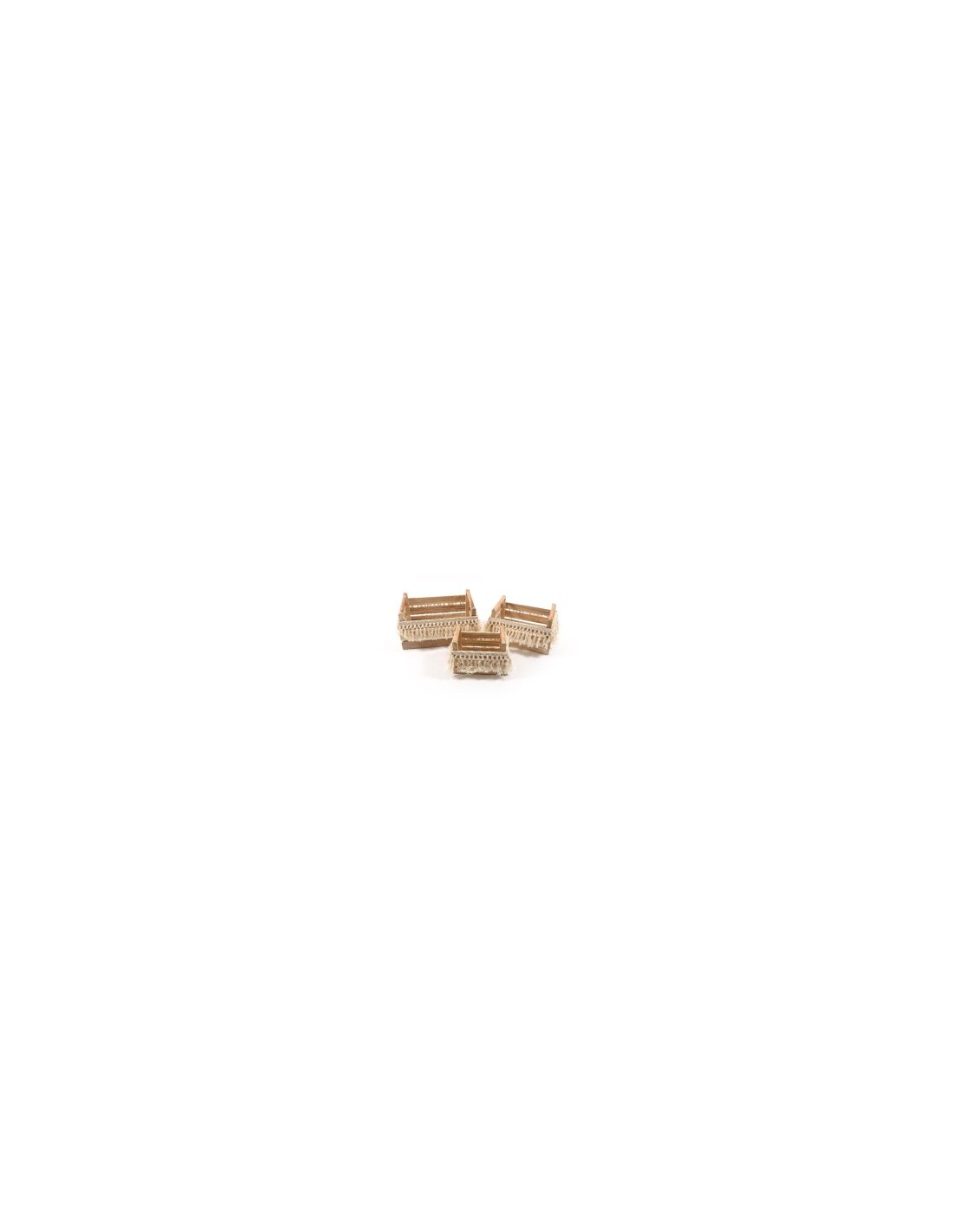 CASSETTA 12385 3 MIS LEGNO/MACRAME 37X25X20CM su TreG Ingrosso