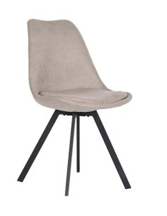 SEDIA MB203006 POLIESTERE/METALLO 48X58X84CM BEIGE su TreG Ingrosso