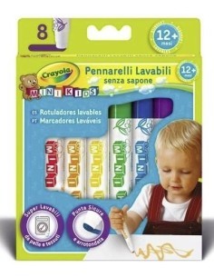 CONF 8 COLORI 8324 LAVABILI FIBRA MINIKIDS su TreG Ingrosso