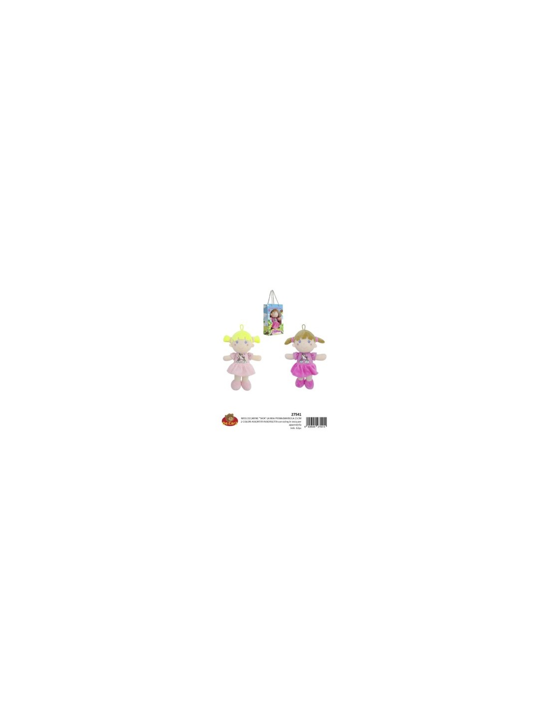 PELUCHE 27541 BAMBOLA TATA 25CM su TreG Ingrosso