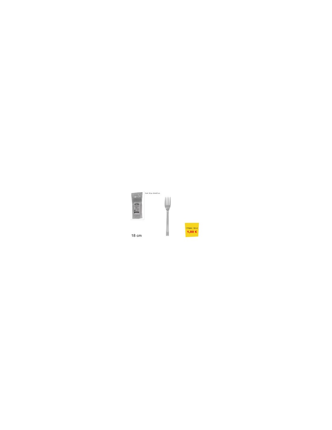 CONF 20 FORCHETTE PLASTICA 638052 RIUTILIZZABILI su TreG Ingrosso