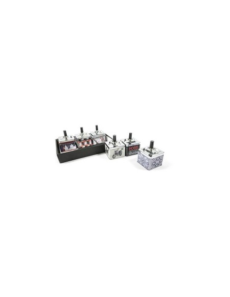 POSACENERE 21768 LATTA/METALLO 11X8X8CM DECORI ASSORTITI su TreG In...
