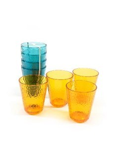 SET 4 BICCHIERI 41279 POLISTIRENE 8,5X10CM COLORI ASSORTITI su TreG...