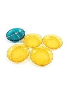 SET 4 PIATTI 41286 POLISTIRENE D20,5CM COLORI ASSORTITI su TreG Ing...