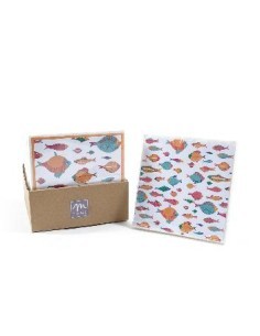 CONF 20 TOVAGLIOLI 48582 33X33CM DECORI ASSORTITI su TreG Ingrosso