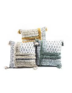 CUSCINO 49374 FRANGE 45X45CM ASSORTITO su TreG Ingrosso