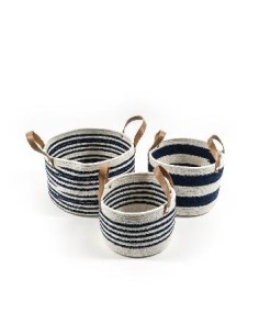 CESTA 37296 2 MIS CORDA CON MANICI 26X18CM su TreG Ingrosso