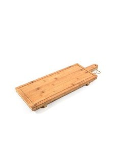 TAGLIERE 44799 CON SALVAGOCCIA 66X22X5CM BAMBOO su TreG Ingrosso