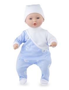 REBORN BAMBOLA 0447 PETITE STAR VESTITO AZZURRO su TreG Ingrosso