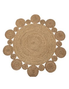 TAPPETO TX199174 GIUNCO D150CM NATURALE su TreG Ingrosso