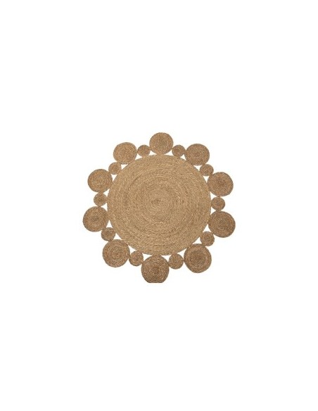 TAPPETO TX199174 GIUNCO D150CM NATURALE su TreG Ingrosso