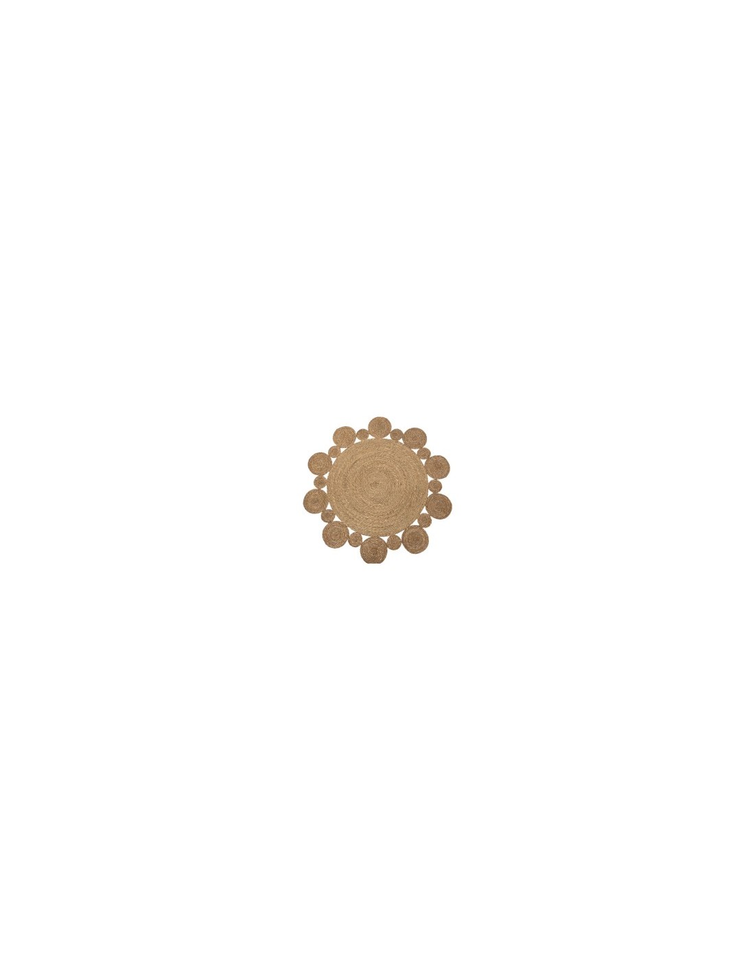 TAPPETO TX199174 GIUNCO D150CM NATURALE su TreG Ingrosso