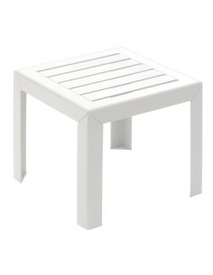 TAVOLINO BASSO MIAMI BIANCO 40X40