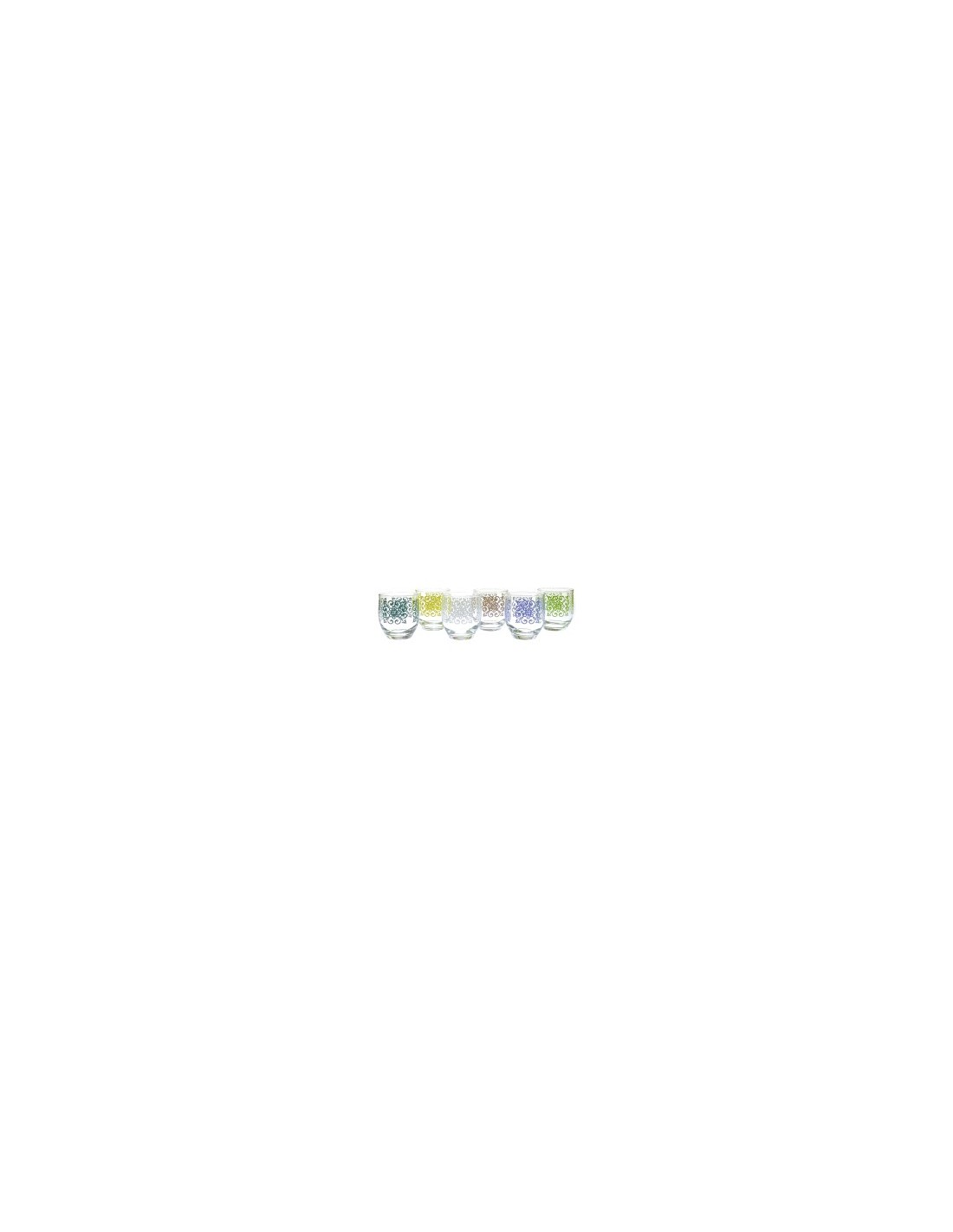 CONF 6 BICCHIERI RITA AMALFI 25CL ARCOBALENO su TreG Ingrosso