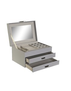PORTAGIOIE JO206431 MDF/VELLUTO 20X14X12CM GRIGIO su TreG Ingrosso