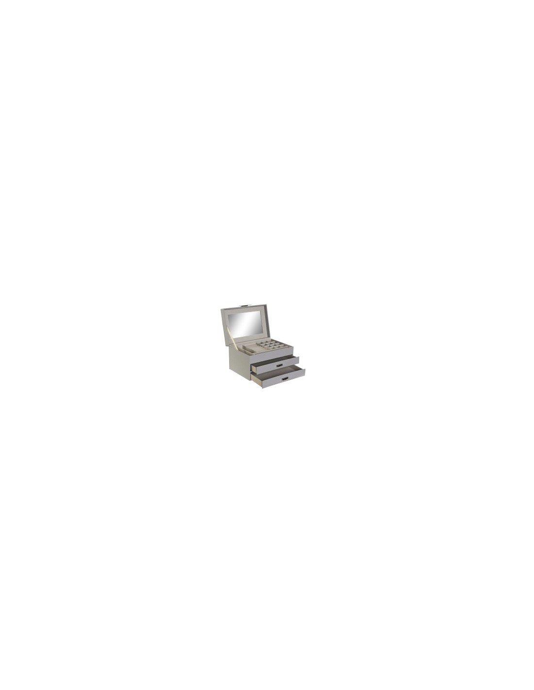 PORTAGIOIE JO206431 MDF/VELLUTO 20X14X12CM GRIGIO su TreG Ingrosso