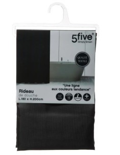 TENDA DOCCIA 105655 180X200 NERO su TreG Ingrosso