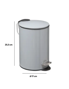 PATTUMIERA 174528H BAGNO 3LT GRIGIO su TreG Ingrosso