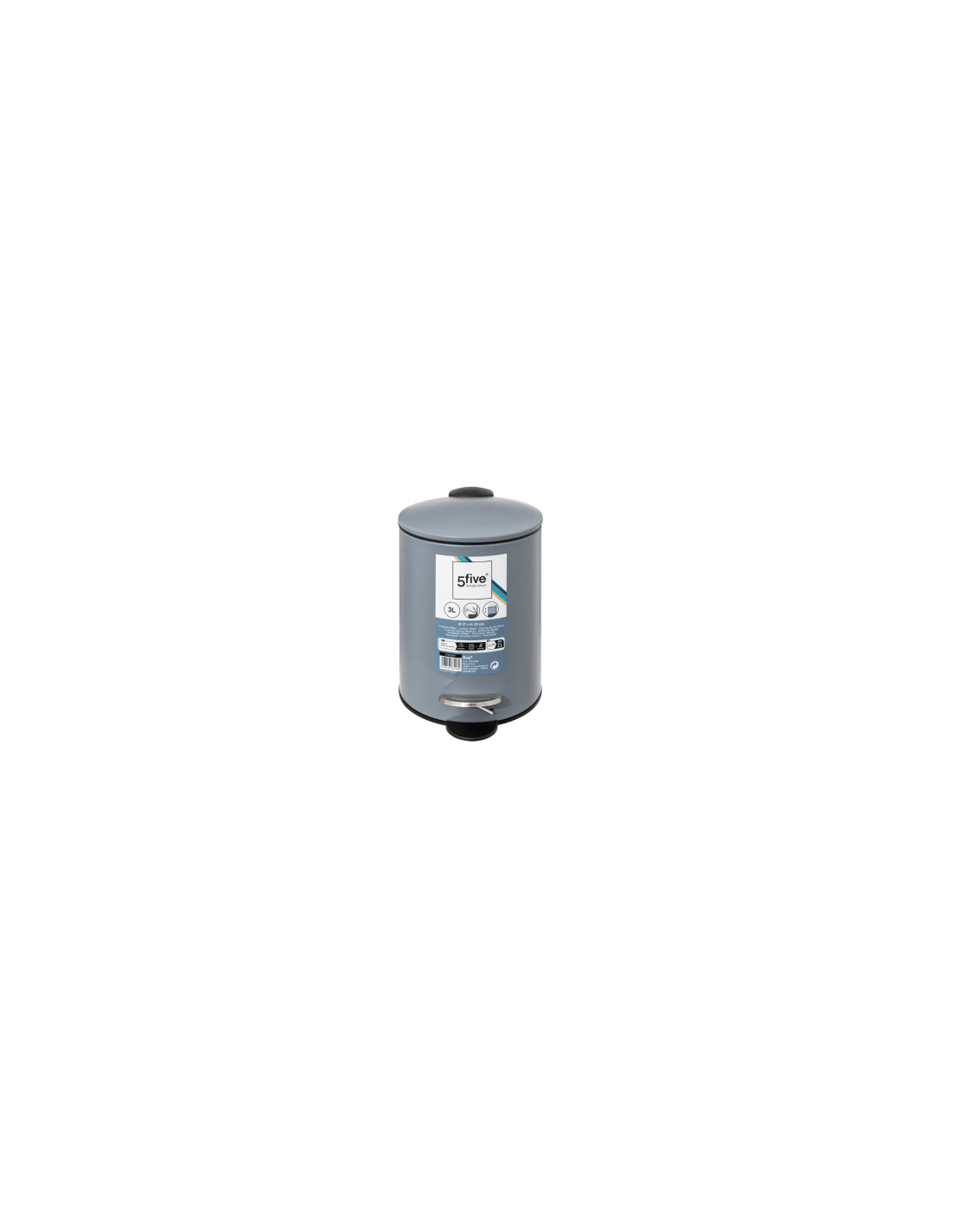 PATTUMIERA 174528H BAGNO 3LT GRIGIO su TreG Ingrosso