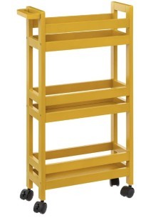 CARRELLO 174762K CON RUOTE 3P MOSTARDA su TreG Ingrosso